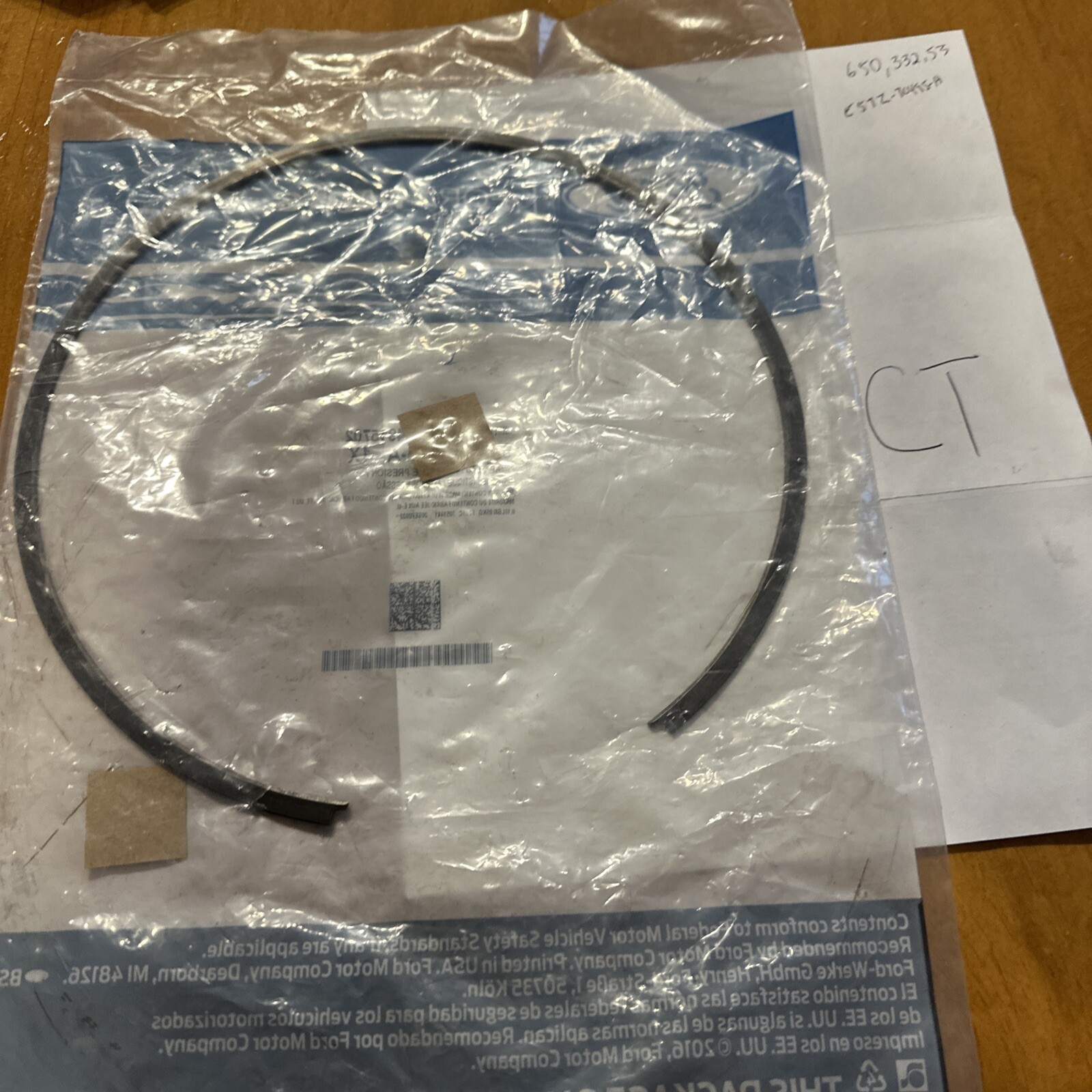 Genuine Ford Ring 9L8Z-7D483-A - Image 3