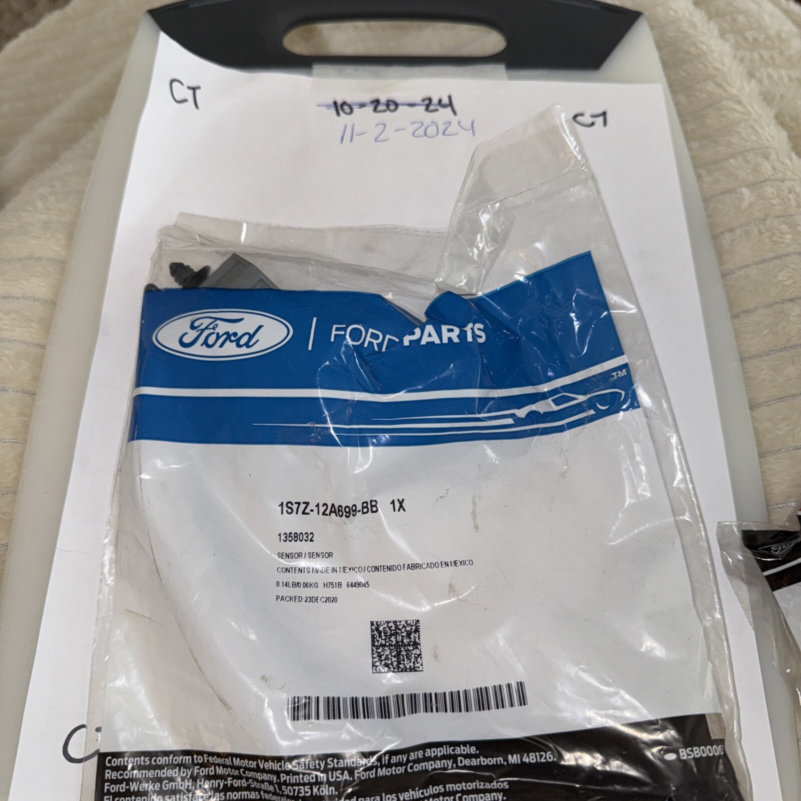 Genuine Ford Sensor 1S7Z-12A699-BB