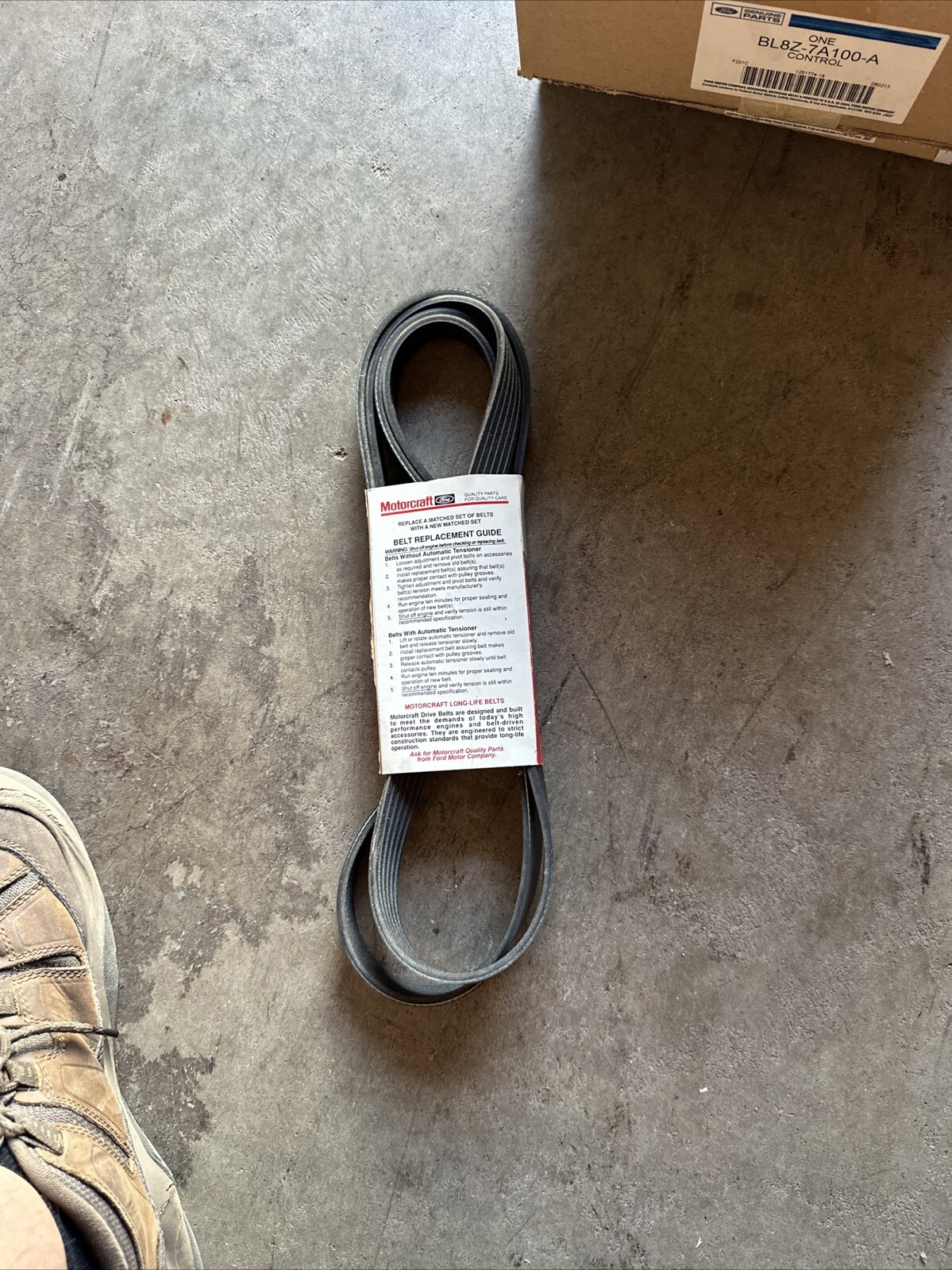 Genuine Ford Serpentine Belt Jk61056 Motorcraft NOS OEM BELT - Image 3