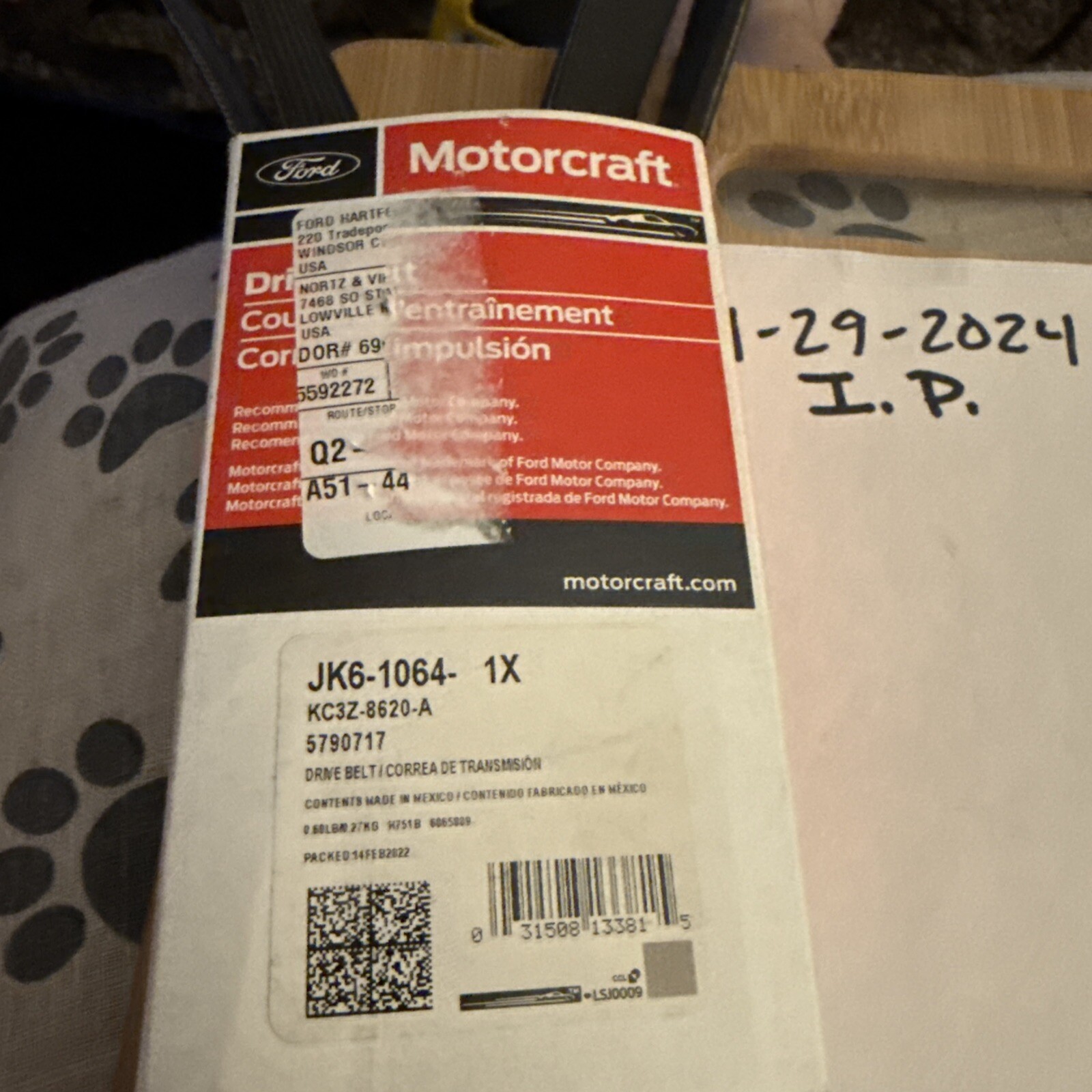 Genuine Ford Serpentine Belt KC3Z-8620-A - Image 3