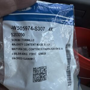 Genuine Ford Trim Molding Screw W505974-S307