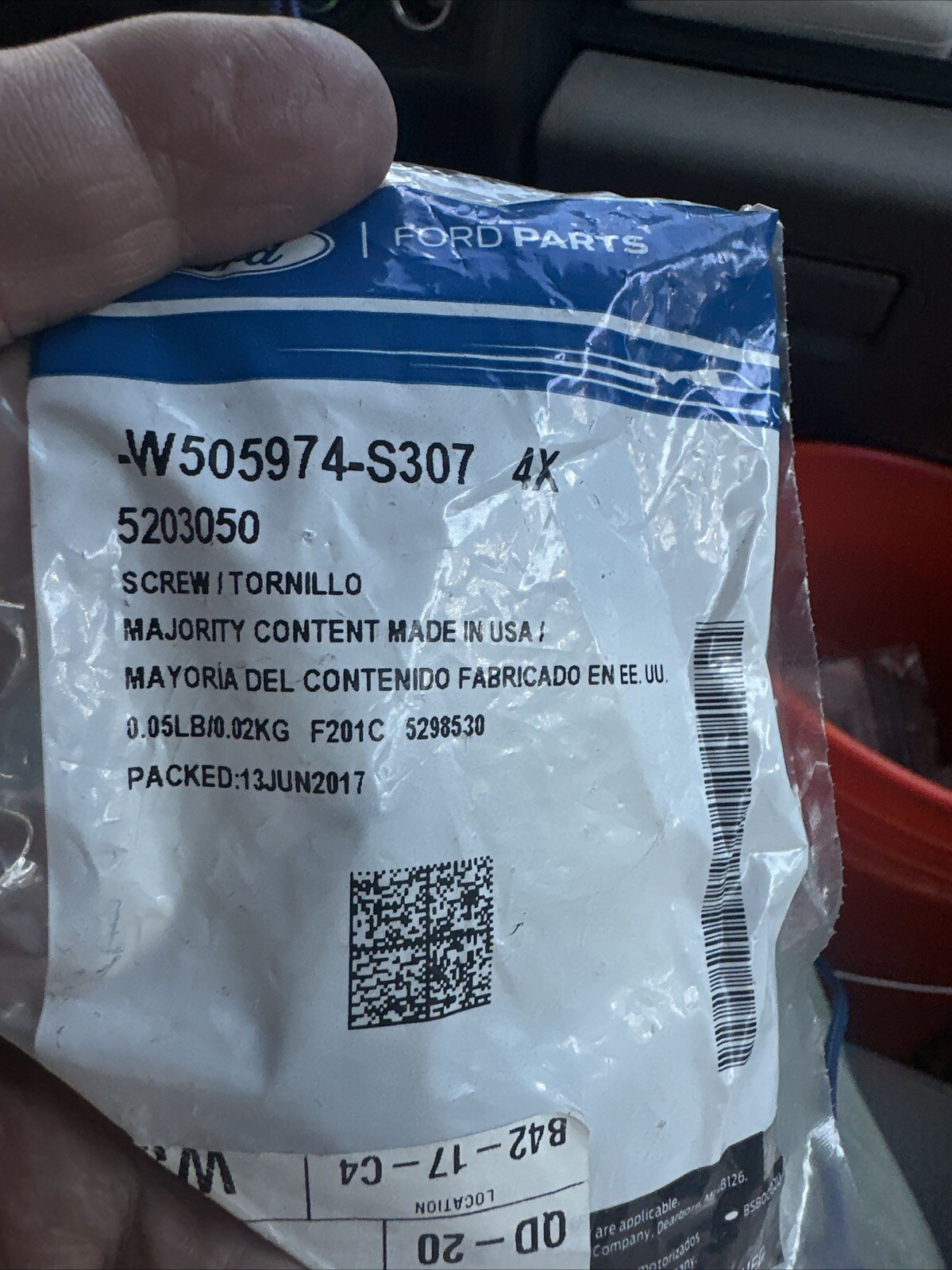 Genuine Ford Trim Molding Screw W505974-S307