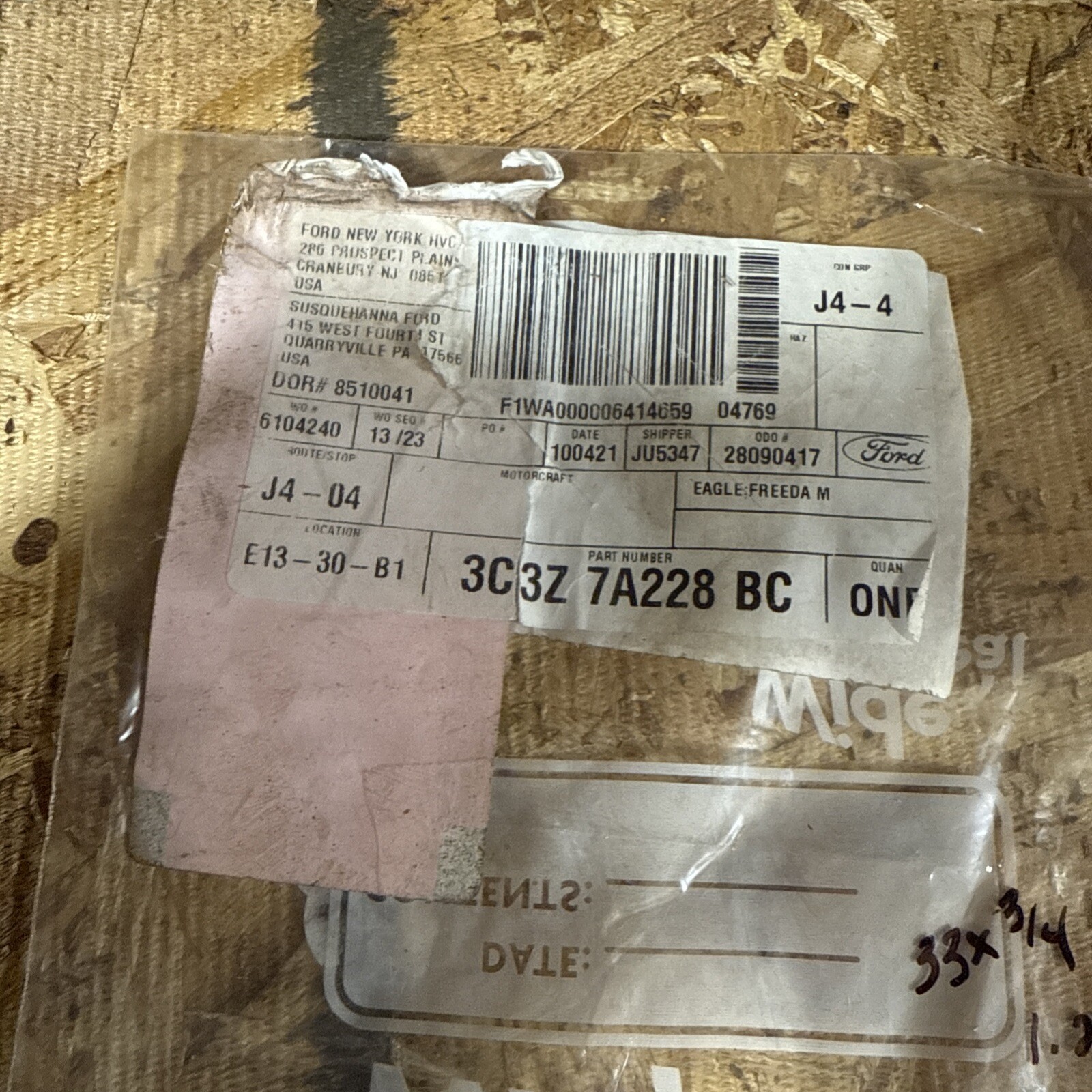 Genuine Ford Tube Oil Filler 3C3Z-7A228-BC