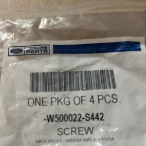 Genuine Ford -W500022-S442 Screw (4 Pack)