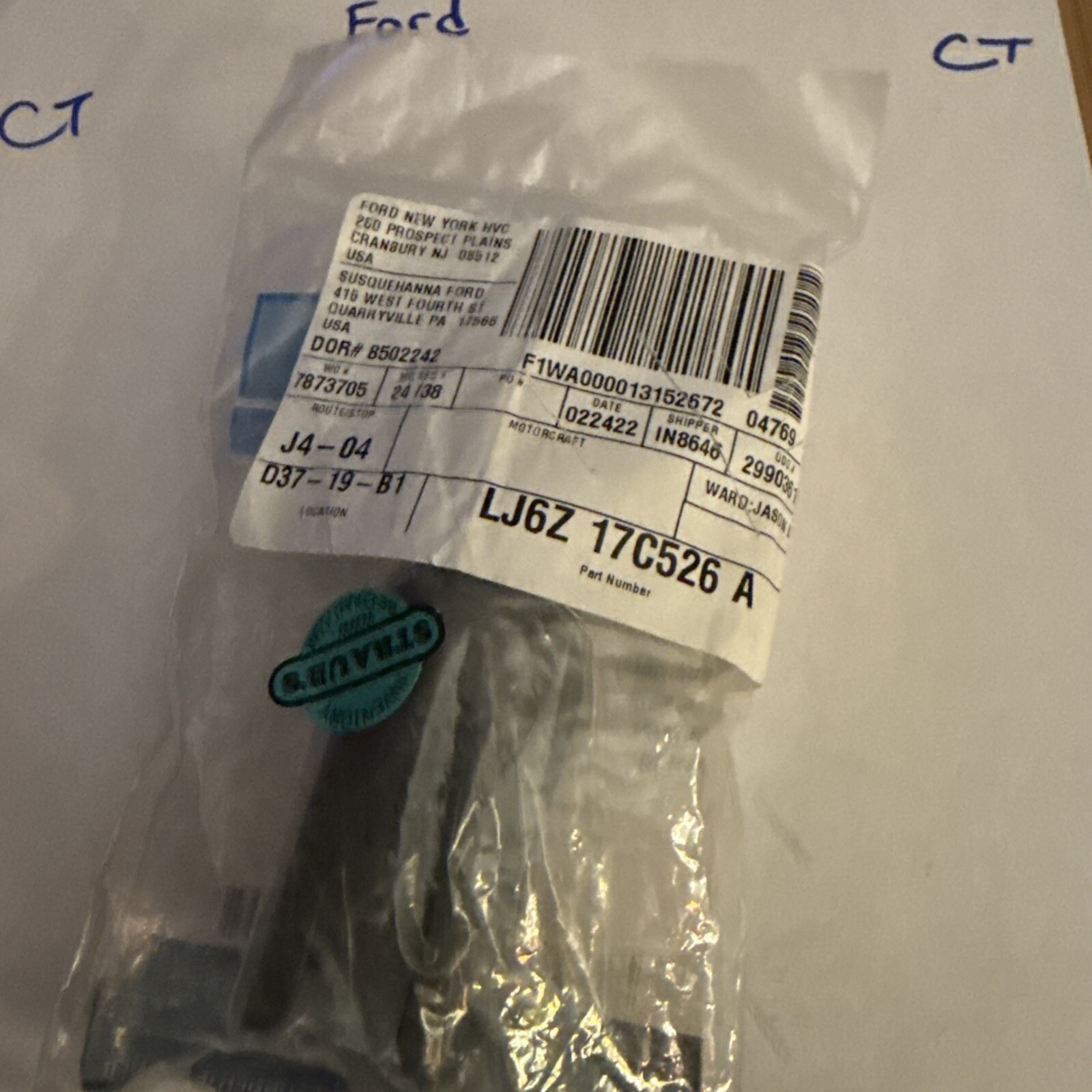 Genuine Ford Wiper Arm Cap LJ6Z-17C526-A - Image 3