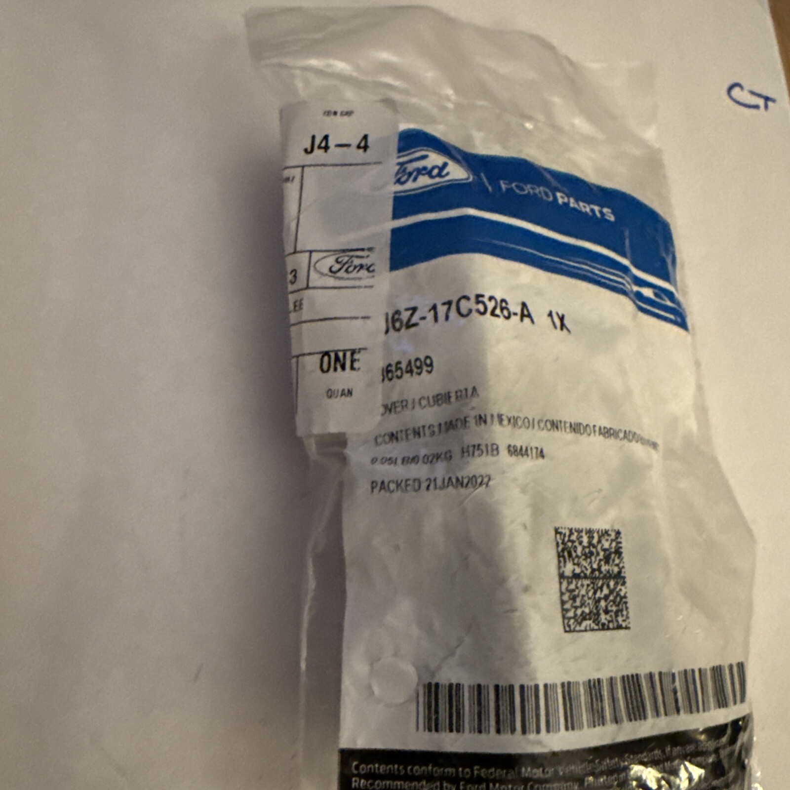 Genuine Ford Wiper Arm Cap LJ6Z-17C526-A - Image 5
