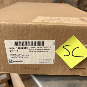 Genuine GM 19212553 Rear Molded Splash Guards in Black with Red GMC Logo