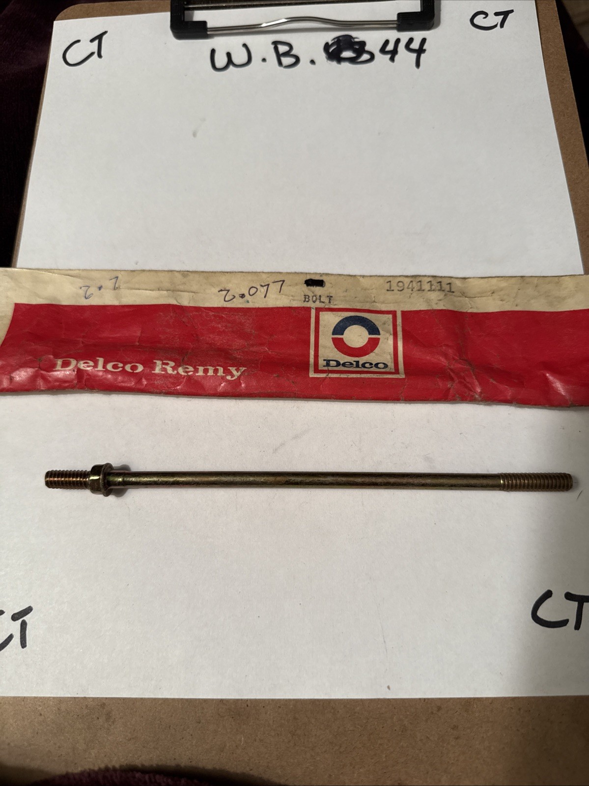 Genuine GM Delco Remy Starter Bolt 1941111 Nos OEM