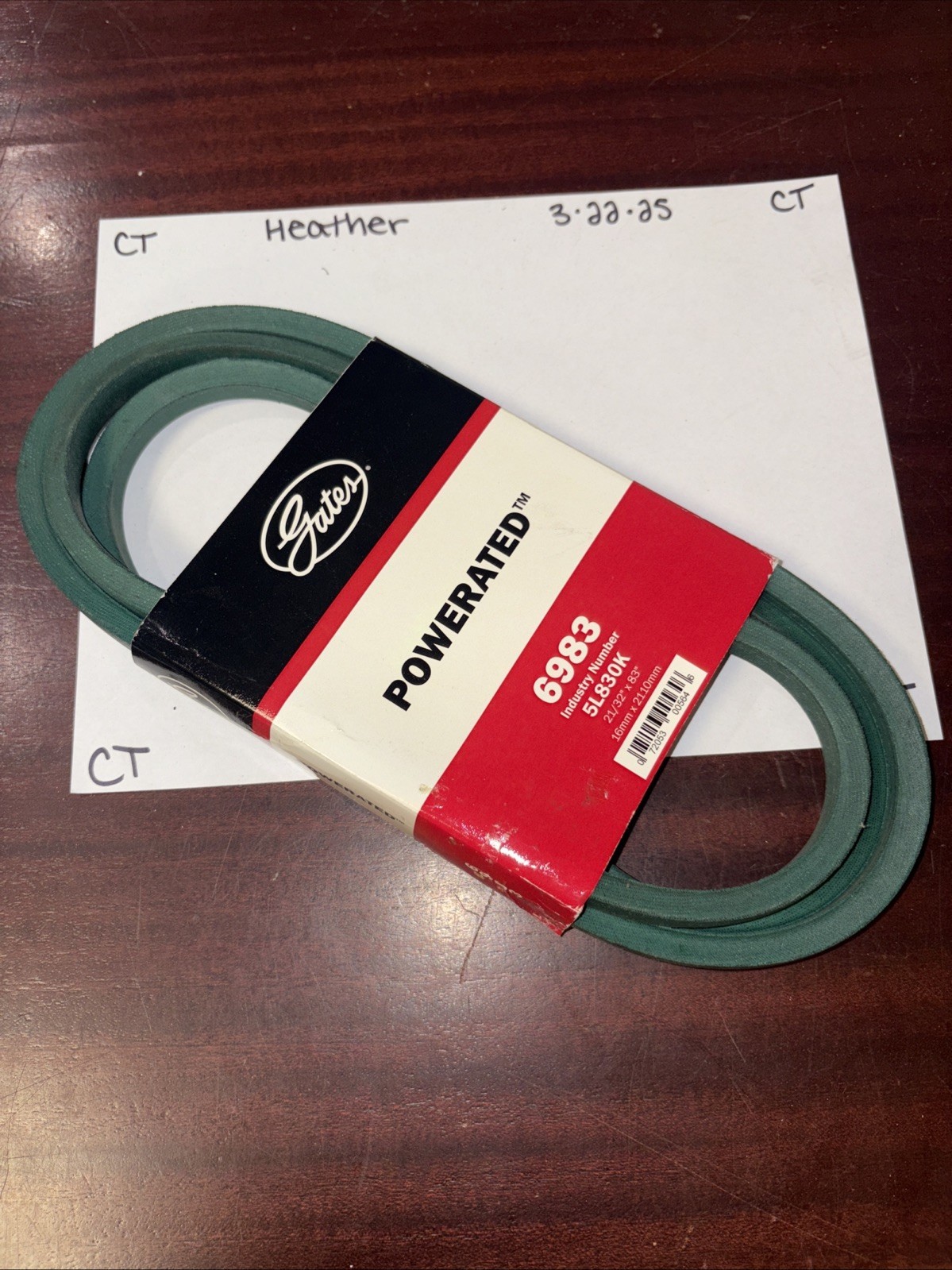 Genuine Gates 6983 (5L830K) PoweRated Belt