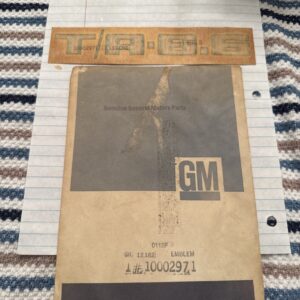Genuine Gm Emblem 1978-79 T/a Silver And Red Emblem Decal NOS OEM