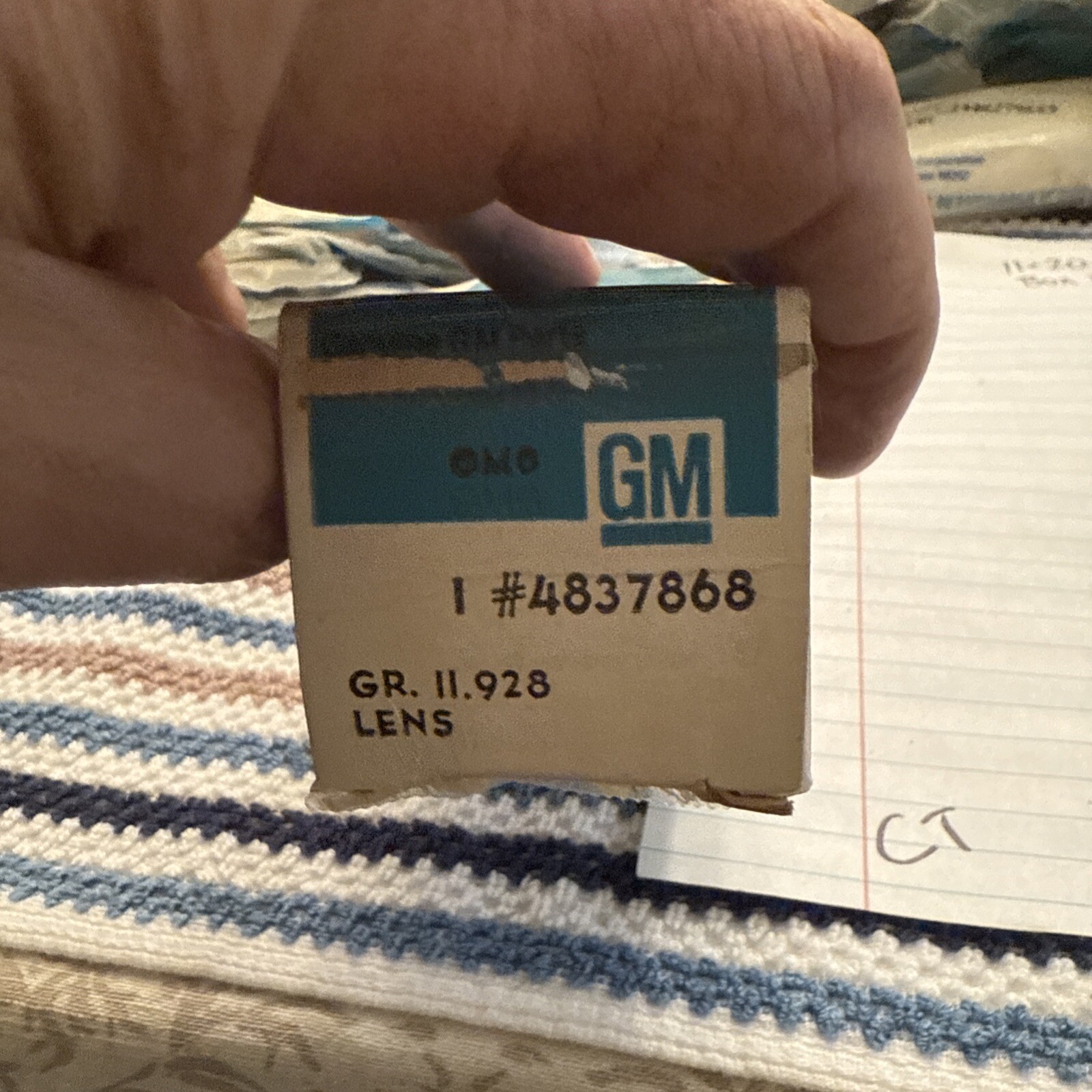 Genuine Gm OEM Nos Lens for C3 1969-1973 Corvette Coupe Courtesy Light 4837868 - Image 5