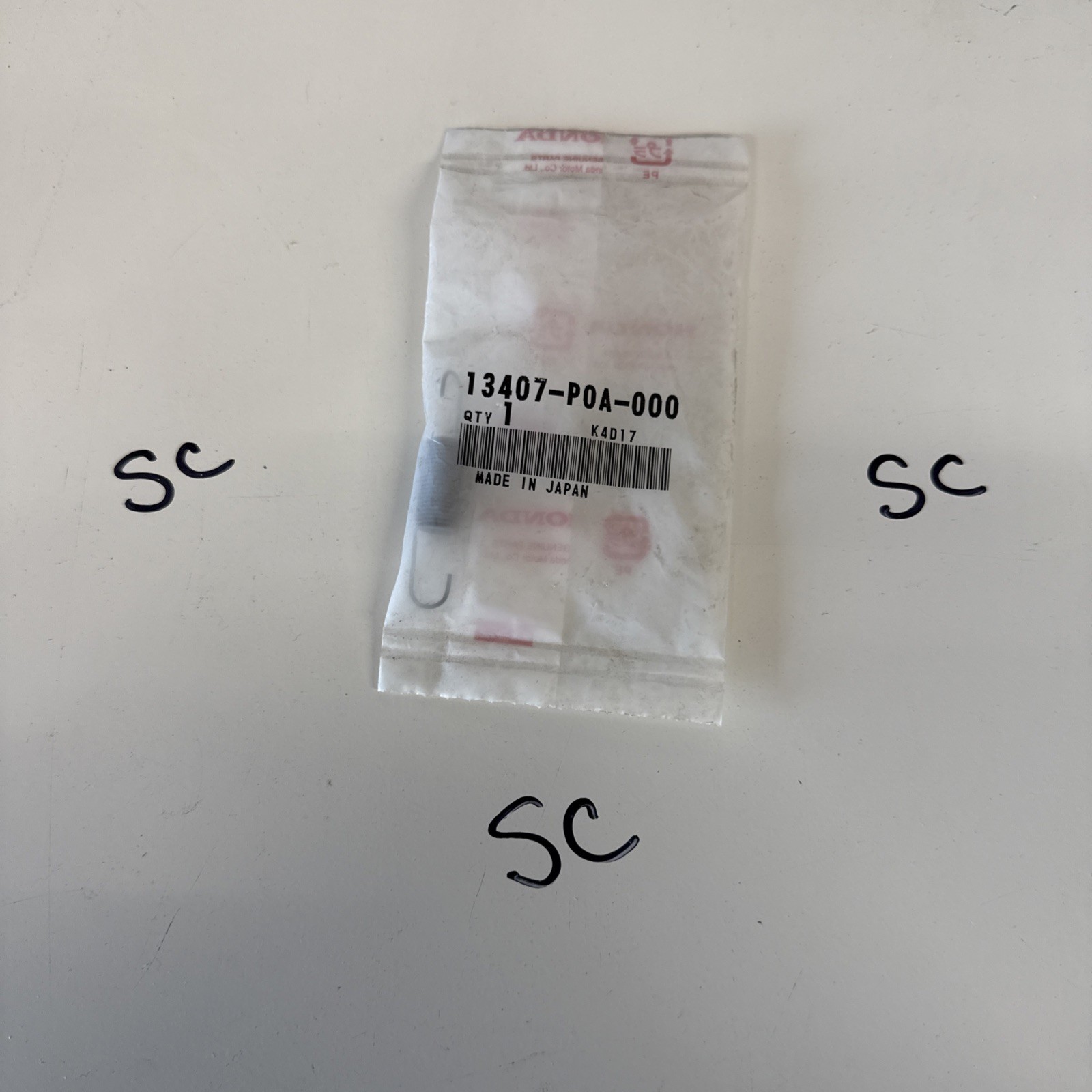 Genuine OEM Honda Acura 13407-P0A-000 Engine Balance Shaft Belt Tension Spring