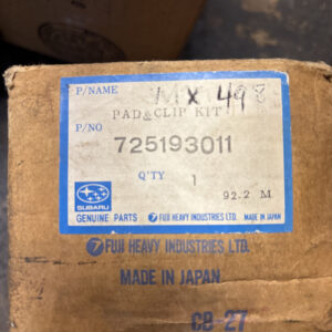 Genuine Subaru OEM 725193011 Brake Pads
