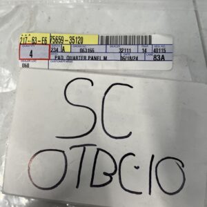 Genuine Toyota Flare Seal 75659-35120, Quarter Panel Moulding Pad