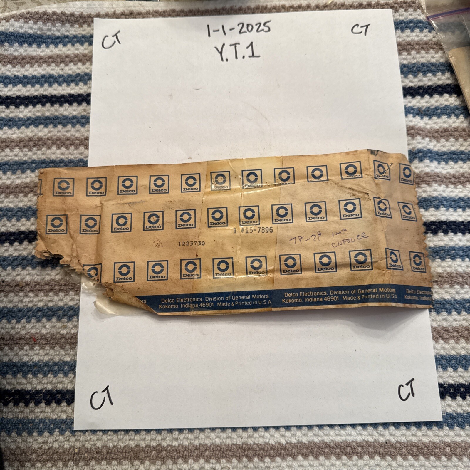 Gm Delco TEMPERTURE Bezel 1223730