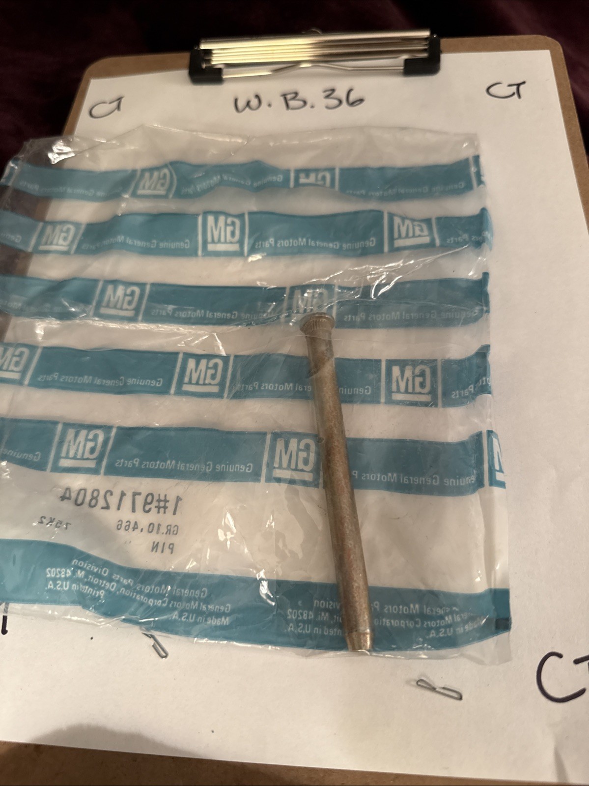 Gm Door Pin 9712804 - Image 3