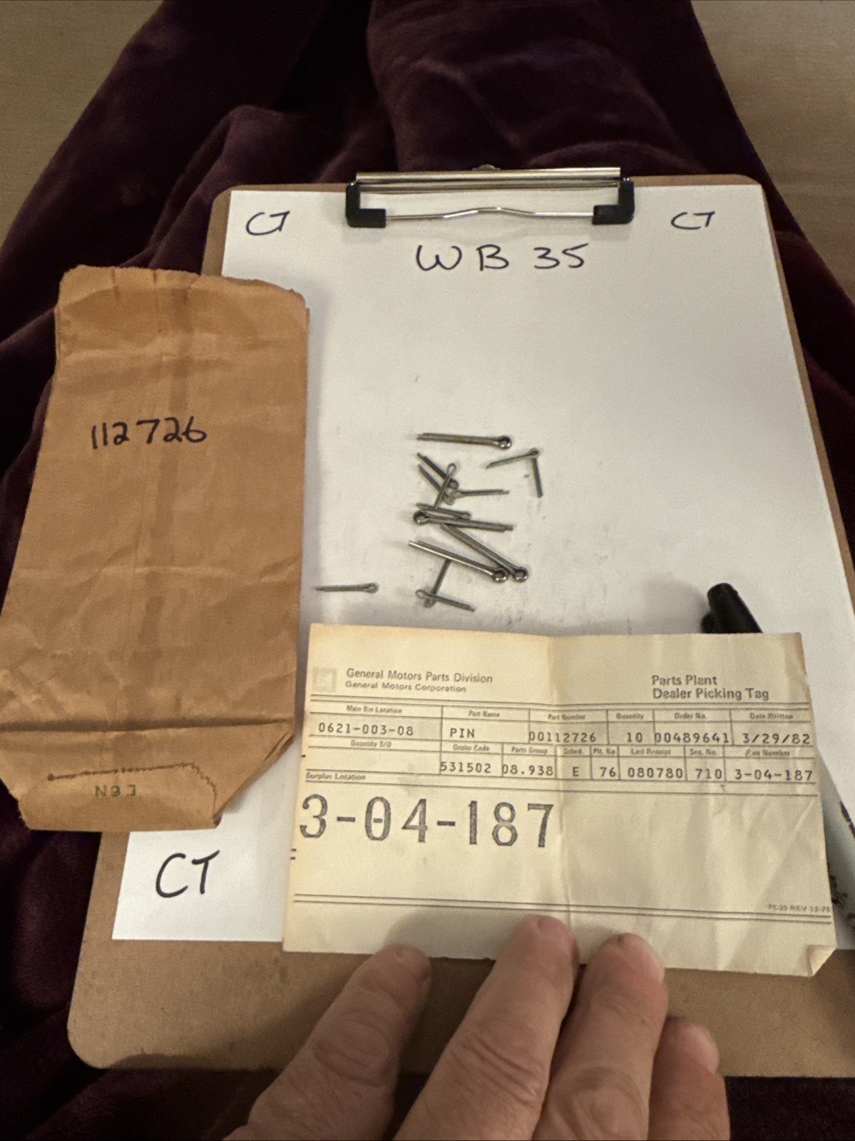 Gm Pin Lot 112726 Everything In Bag