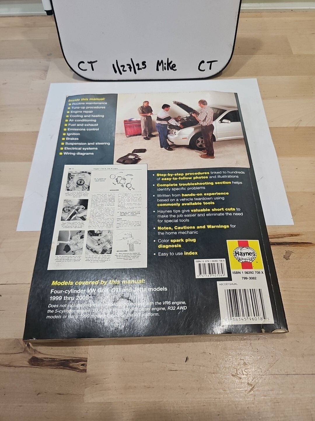 Haynes 96018 Repair Manual For 1999-2005 VW Golf & Jetta - Image 3