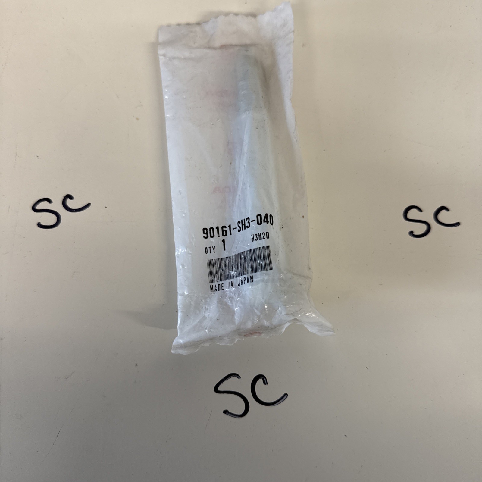 Honda 90161-SH3-040 Bolt, Hex. (12X113) 1982-1991 Honda 90161sh3040