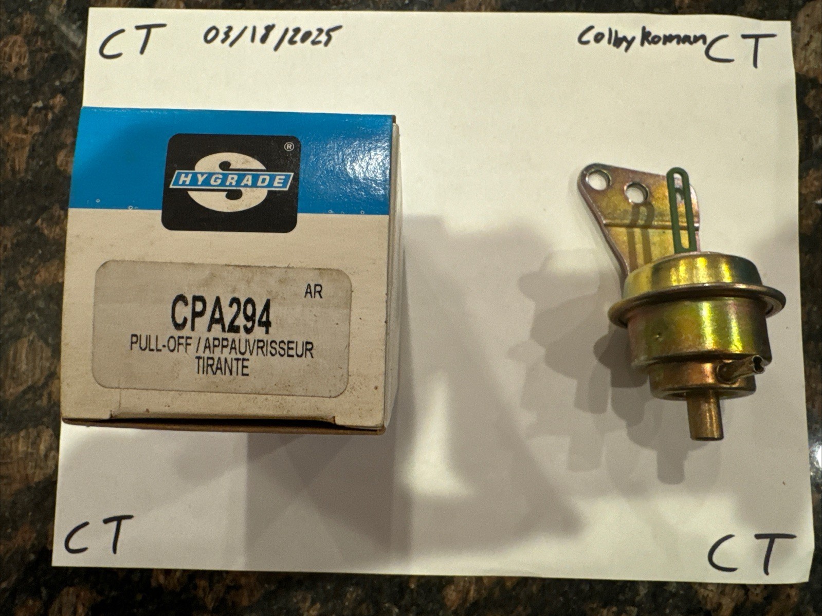 Hygrade CPA294 Carburetor Choke Pull-Off For 1981-1983 GM Rochester M4ME - Image 3