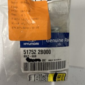 Hyundai 51752-2B000 Bolt-Hub (1pc)