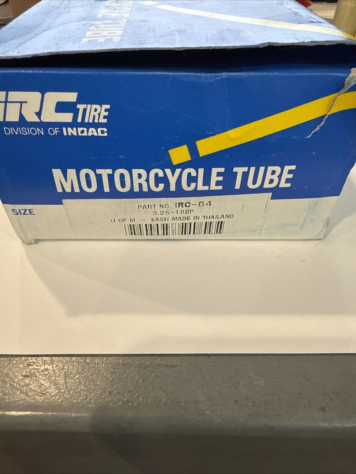 IRC-64 3.25 Motorcycle Tire Tube New Old Stock
