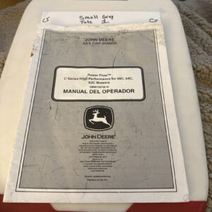 JOHN DEERE MANUAL DEL OPERADOR FOR POWER FLOW OMM159768 I2