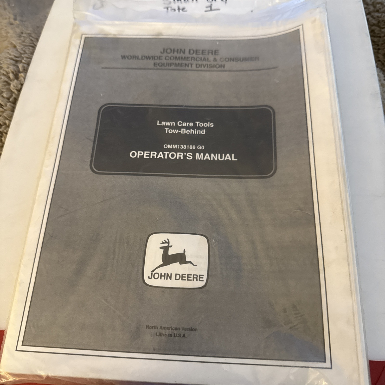 John Deere Lawn care tools tow behind Operators manual OMM138188 - Image 3