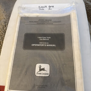 John Deere Lawn care tools tow behind Operators manual OMM138188