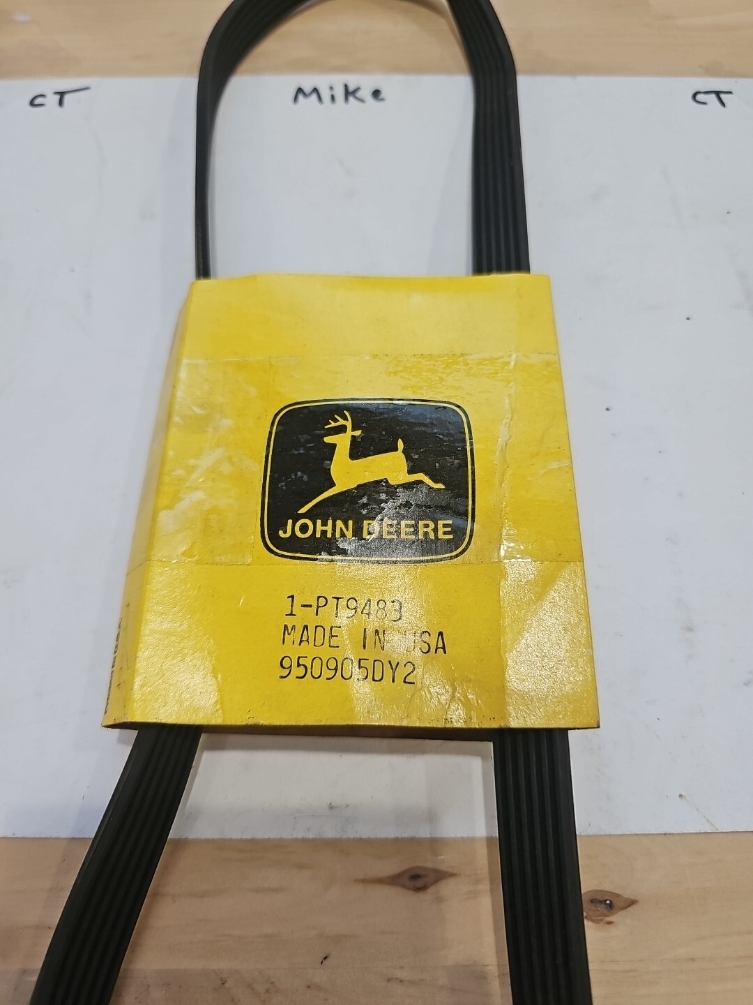 John Deere PT9483 BELT 395 snowblower OEM