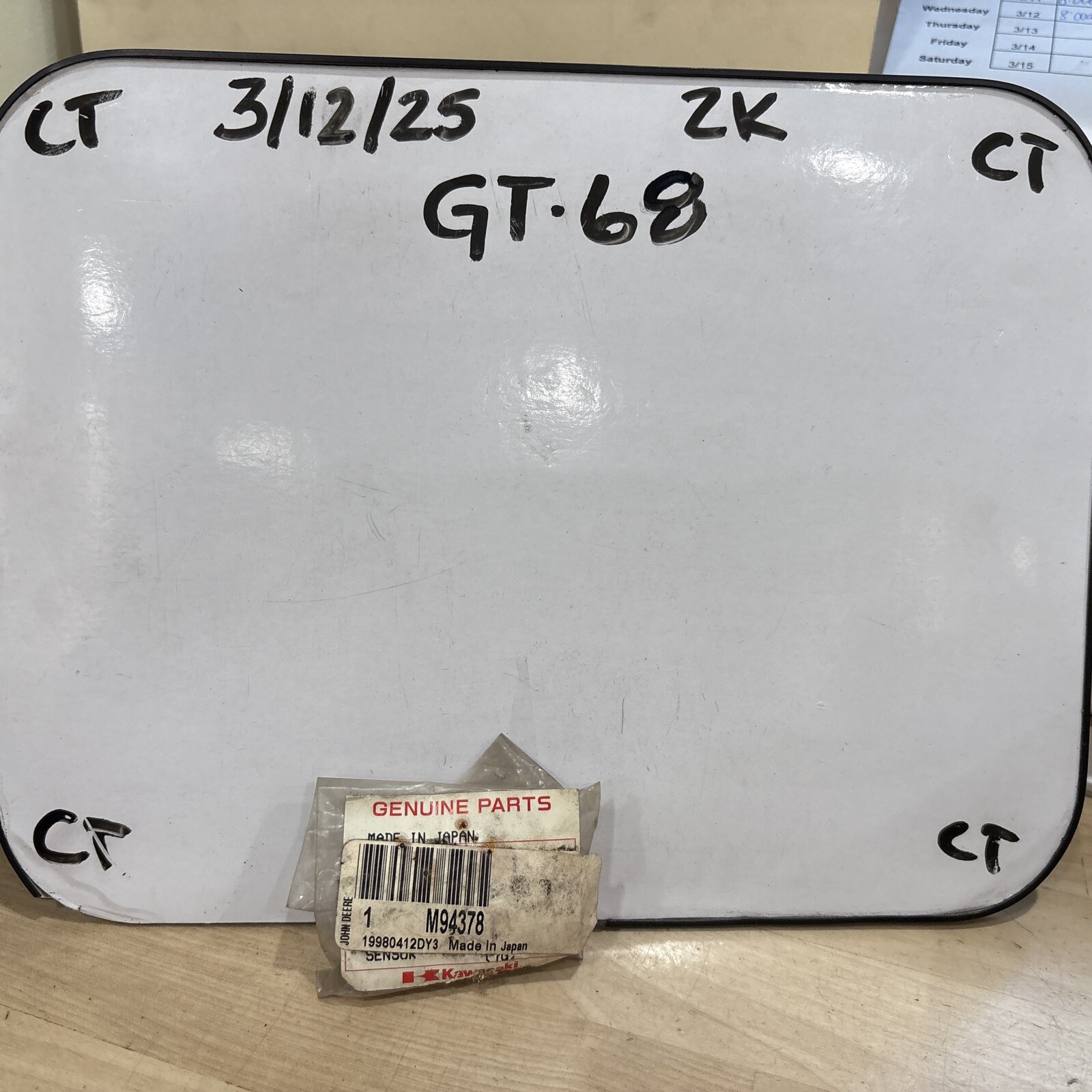 John Deere Sensor M94378 for Kawasaki W/ Washer