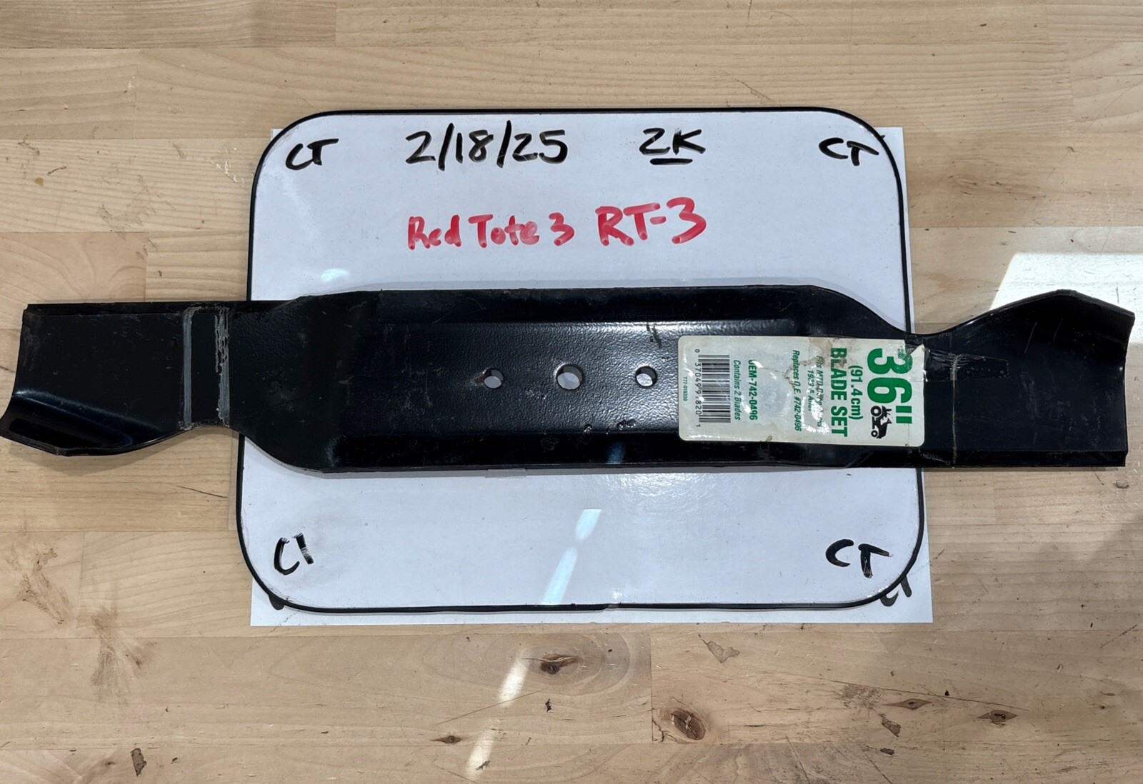 Lawn Mower Blade Fits MTD Deep Decks 89-after 742-0496 (Some Rust) Sold Single