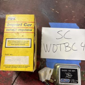 MPA Import Car Voltage Regulator Vintage 75-1162 / 0453-18-391 / YR-IM556