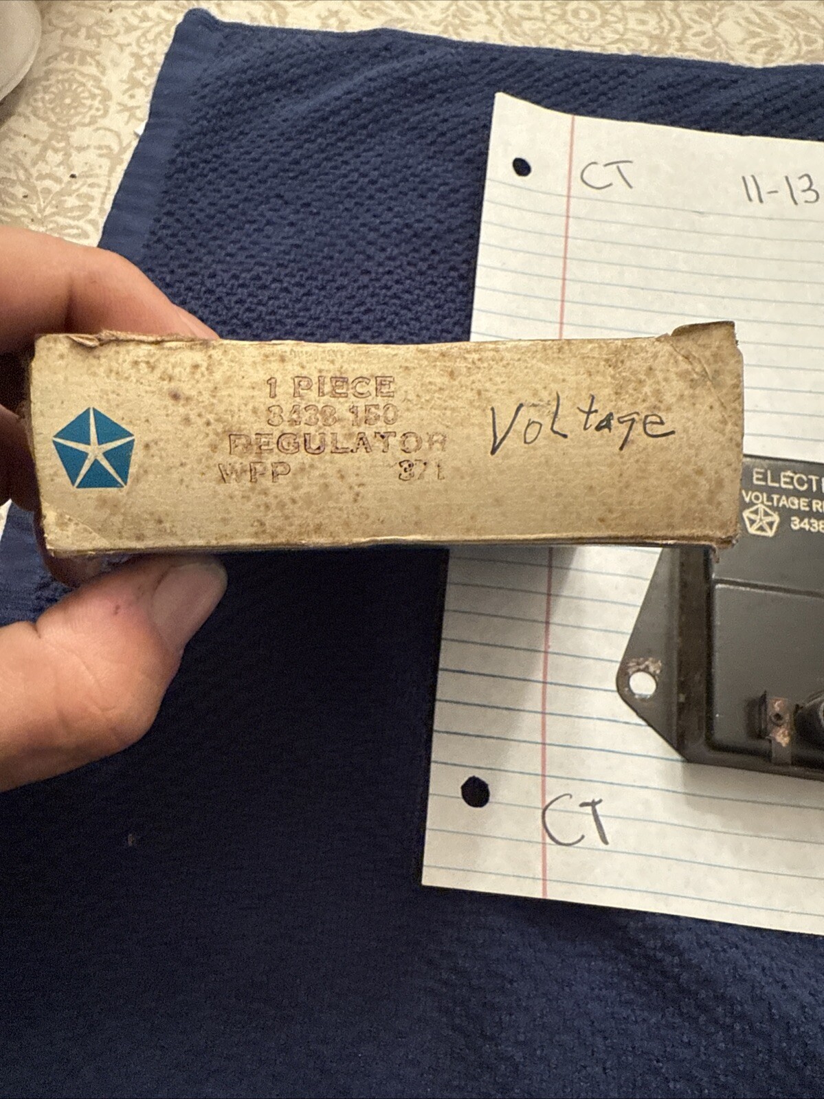 Mopar 3438150 voltage regulator 1970-1974 Chrysler, Dodge, Plymouth Used - Image 4