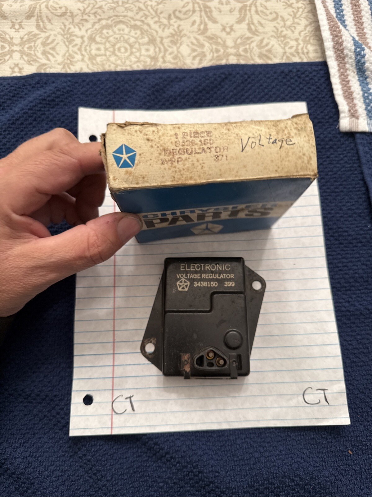 Mopar 3438150 voltage regulator 1970-1974 Chrysler, Dodge, Plymouth Used - Image 5