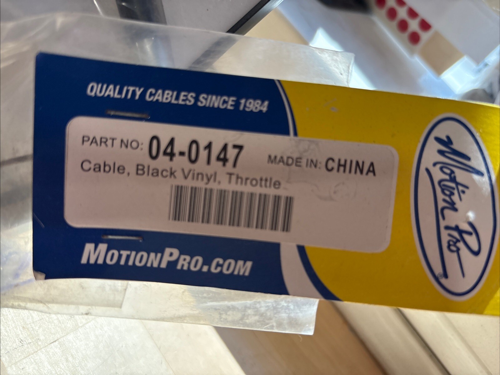 Motion Pro Black Vinyl Throttle Cable 04-0147 (MP04-147) for Suzuki - Image 3