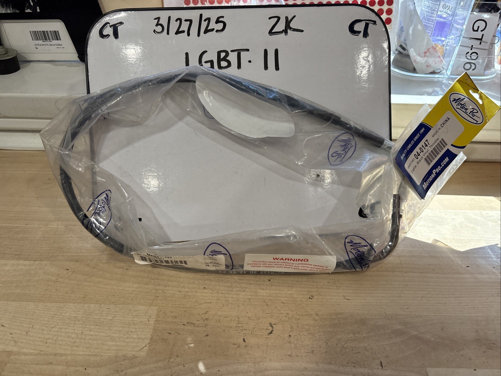 Motion Pro Black Vinyl Throttle Cable 04-0147 (MP04-147) for Suzuki