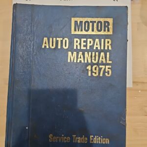 Motor Auto Repair Manual 1976 Service Trade Edition Hardback