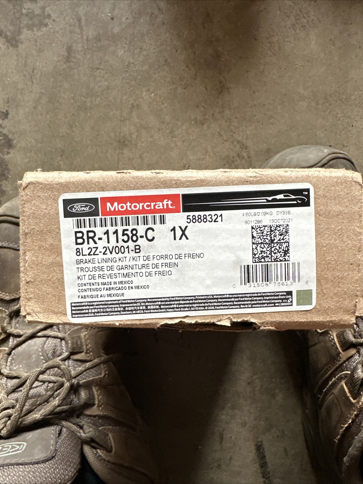 Motorcraft BR1158C Frt Disc Brake Pads