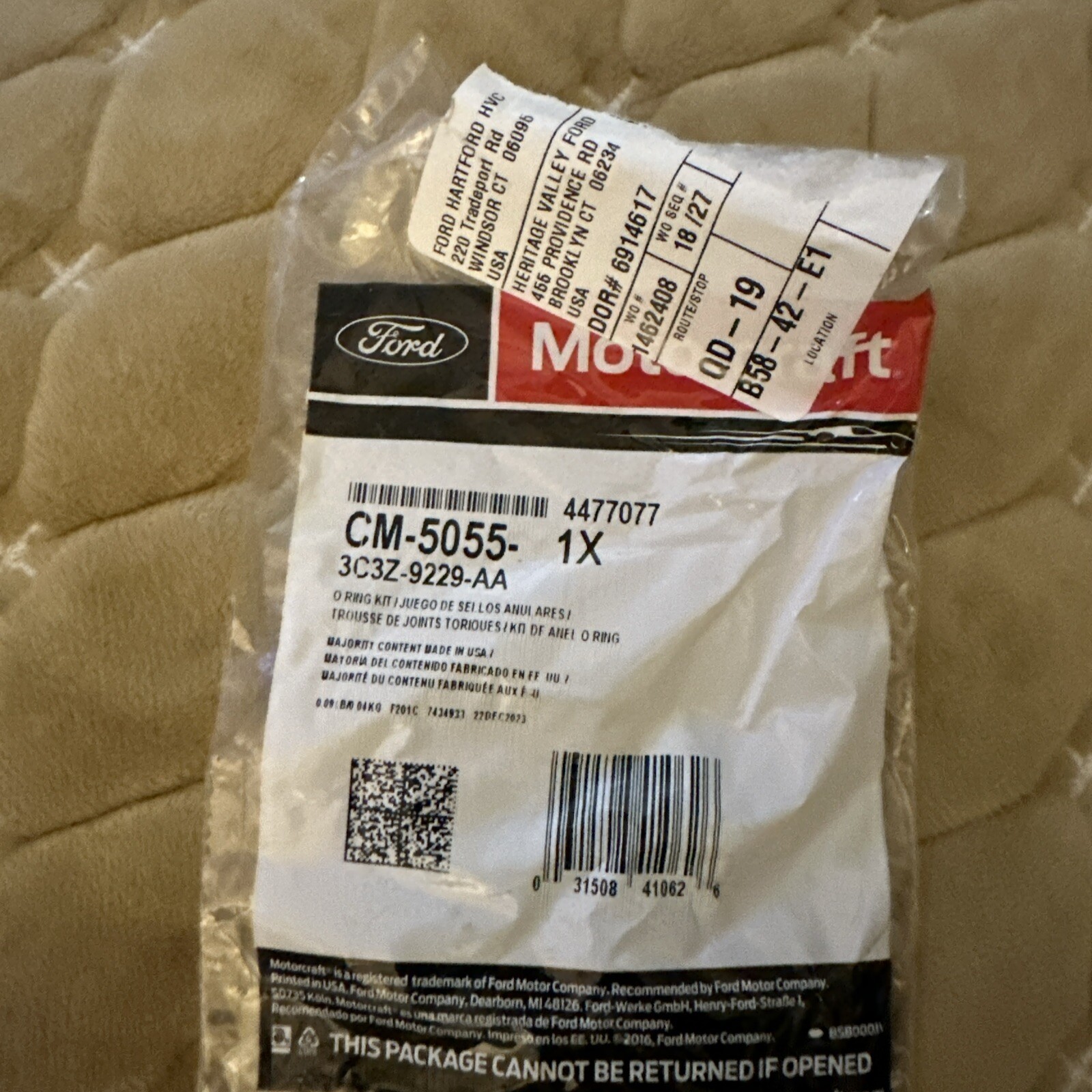 Motorcraft CM-5055 O Ring Kit