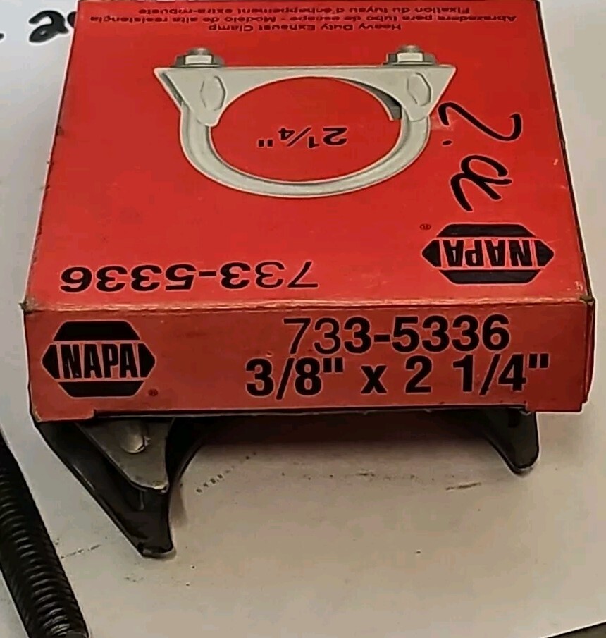 NAPA 3/8”X2 1/4" MUFFLER CLAMP NOS SURPLUS #733-5336 - Image 5