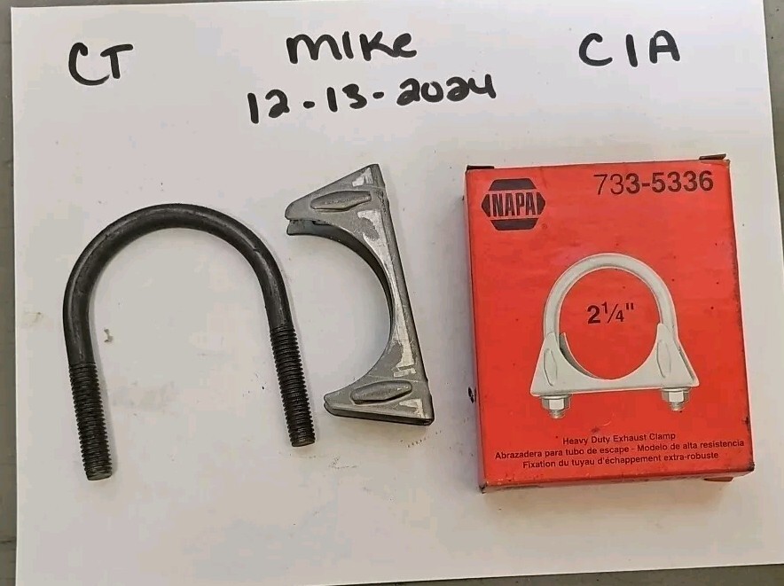 NAPA 3/8”X2 1/4" MUFFLER CLAMP NOS SURPLUS #733-5336