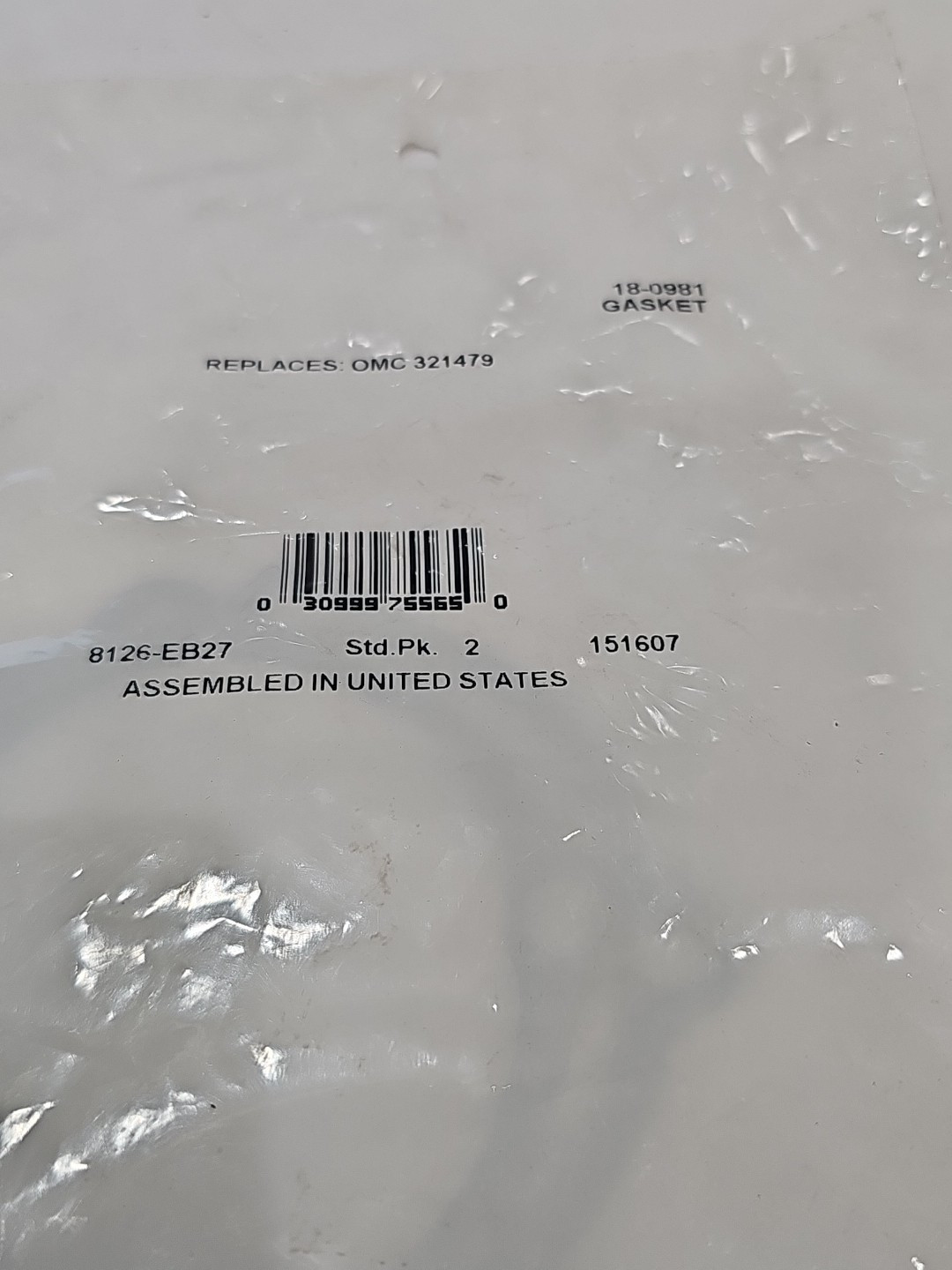 *NEW* 0750 Sierra GASKET 25 & 35hp LEAF PLATE 18-0981 Replaces OMC 0321479 - Image 4