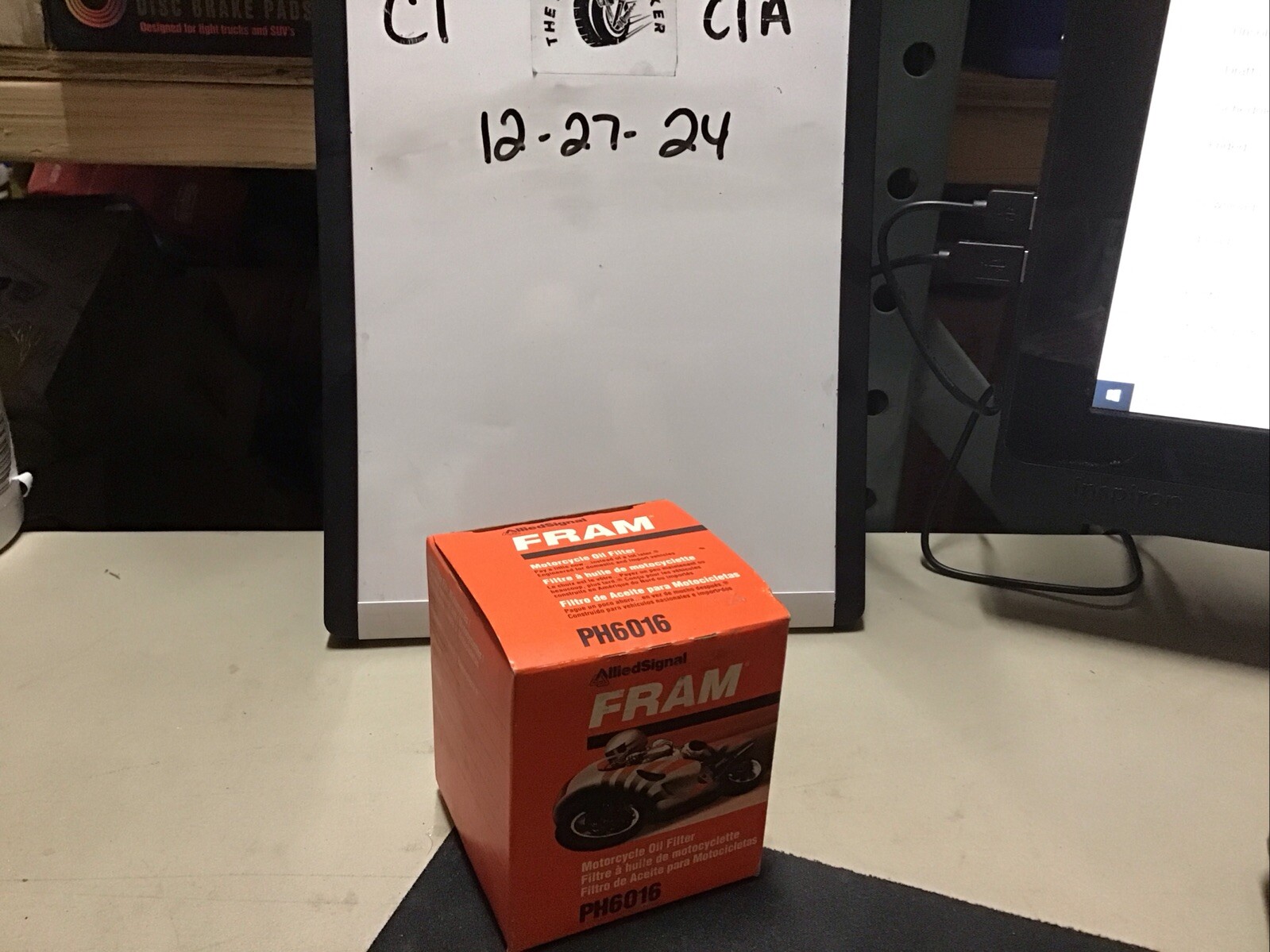 NEW GENUINE FRAM PH6016 OIL FILTER SPIN-ON FOR SUZUKI MOTORCYCLE