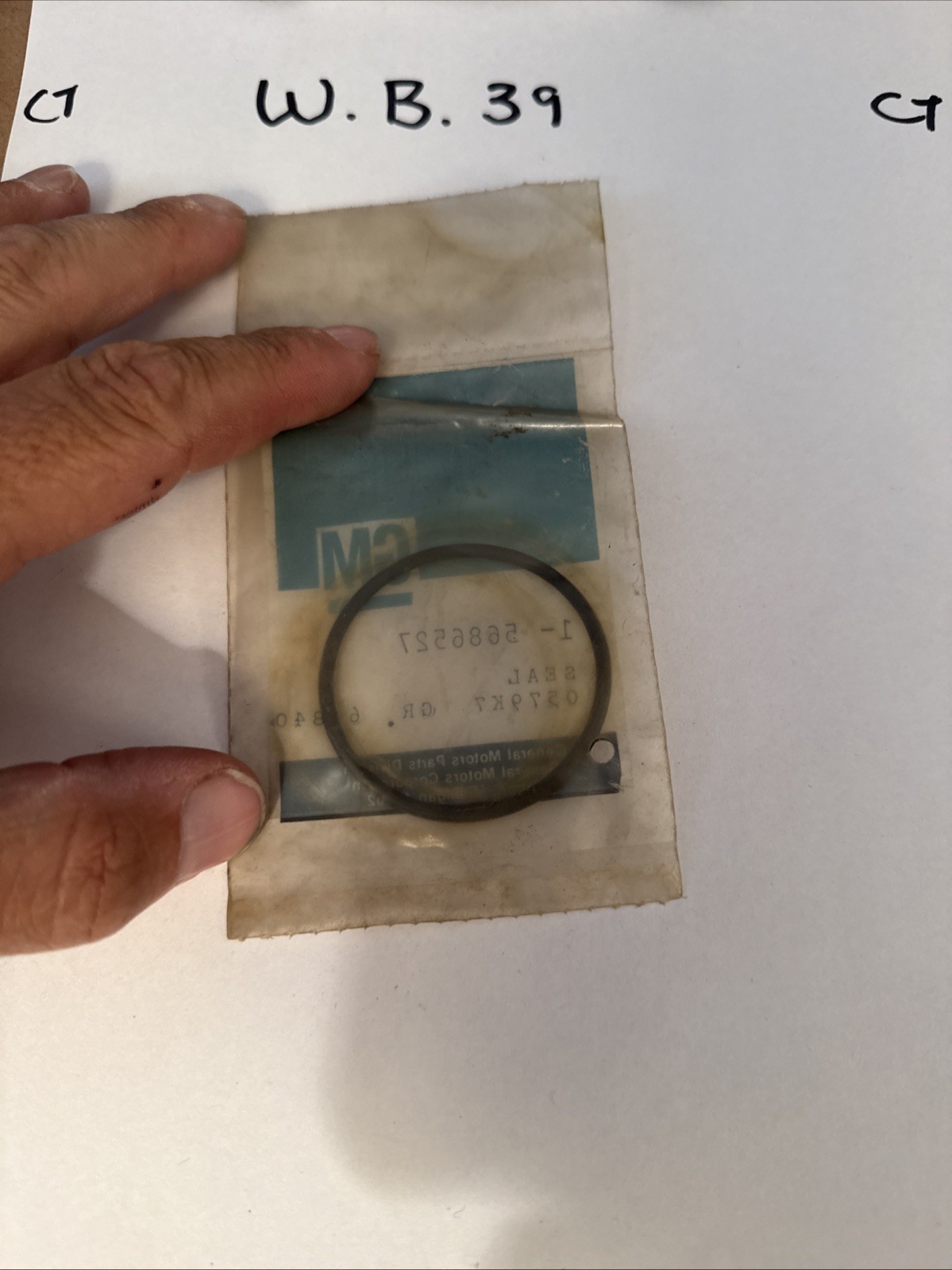 NEW GENUINE GM 5686527 SEAL, (O-RING) STEERING GEAR ADJUSTING PLUG - Image 3