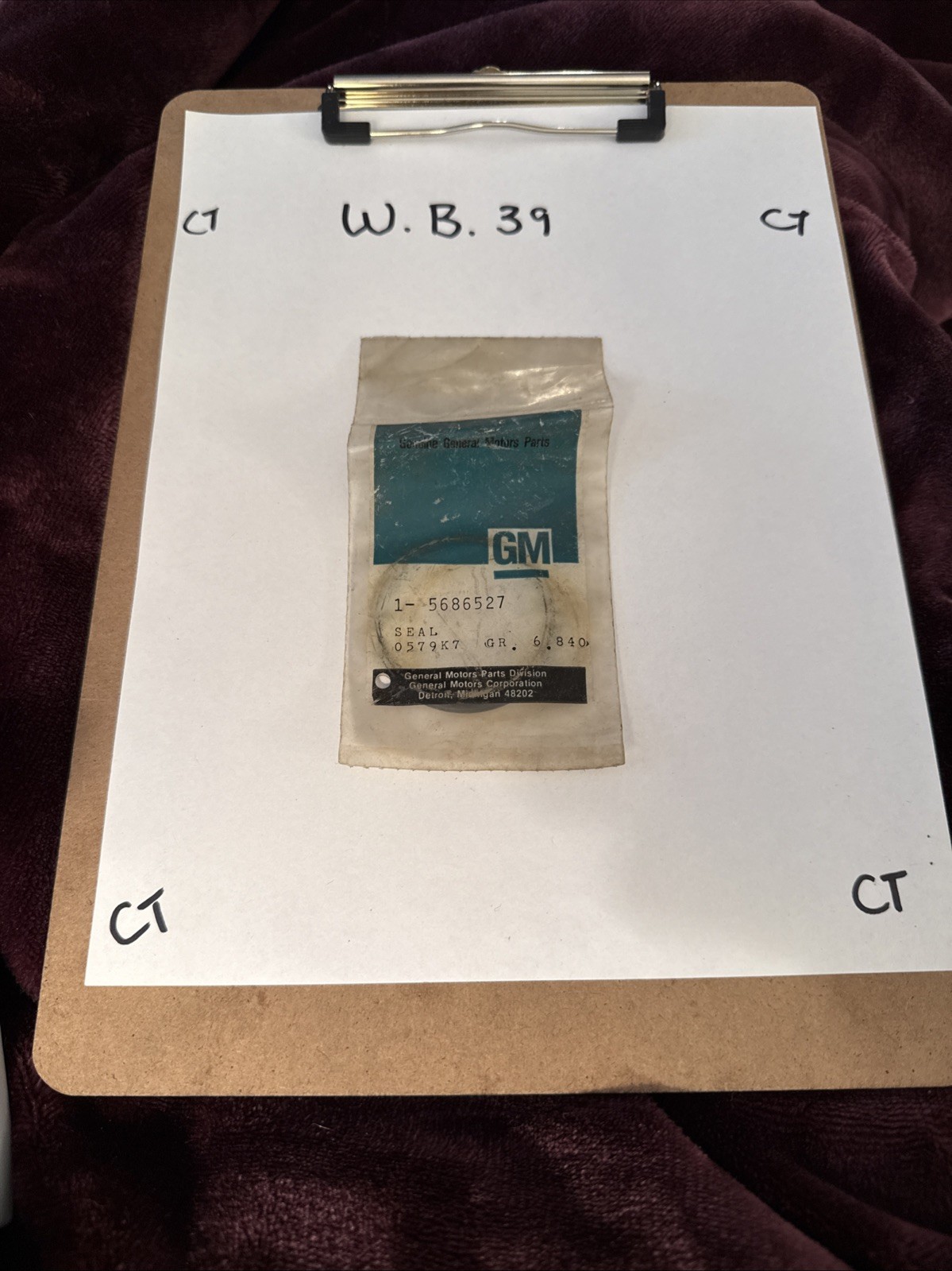 NEW GENUINE GM 5686527 SEAL, (O-RING) STEERING GEAR ADJUSTING PLUG