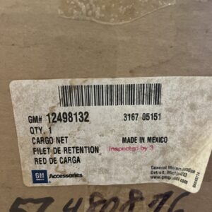 NEW Genuine GM 2006-2008 Pontiac Vibe Rear Trunk Cargo Net 12498132