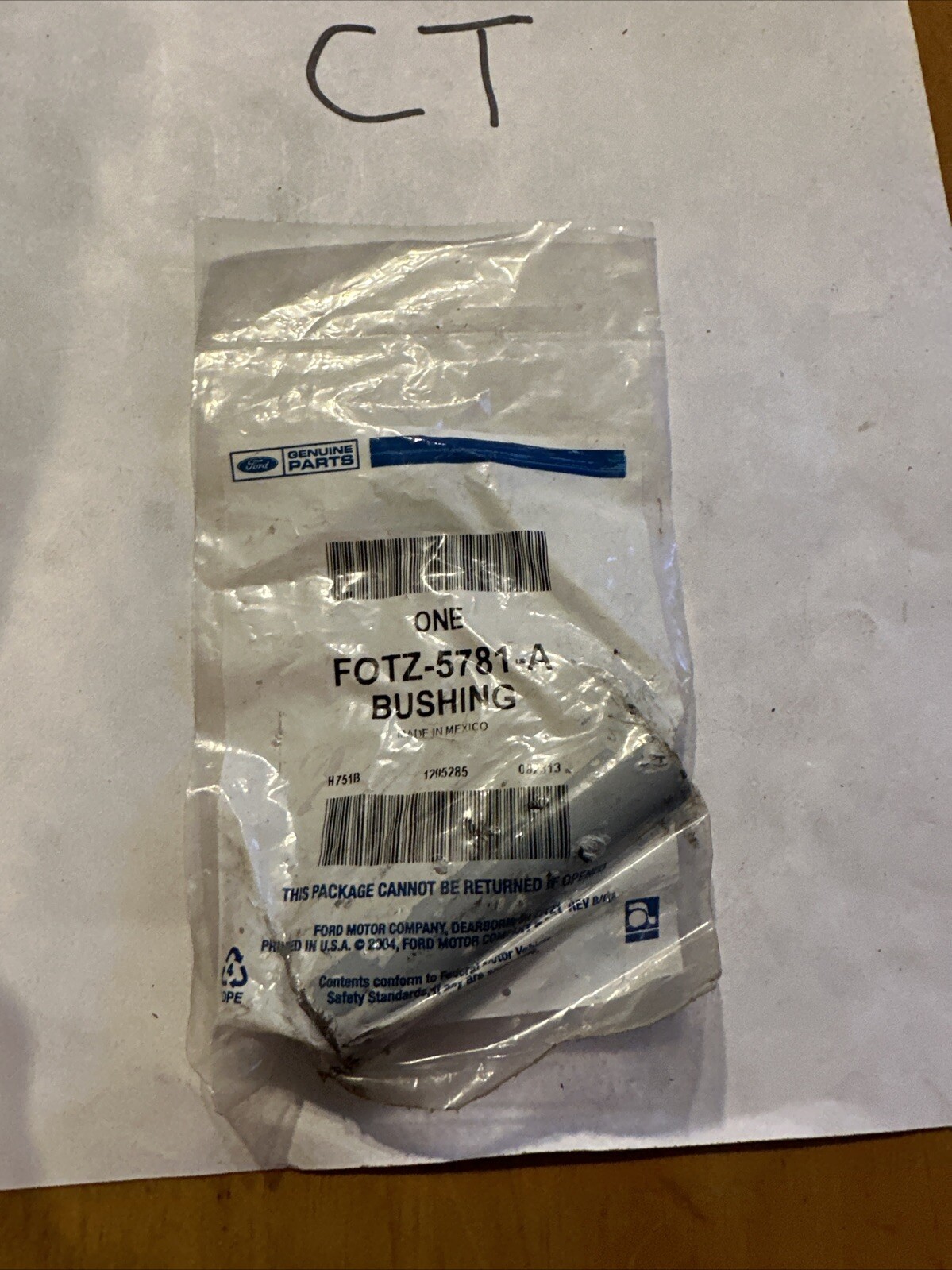 NEW OEM Ford Bushing Shackle Sleeve FOTZ-5781-A