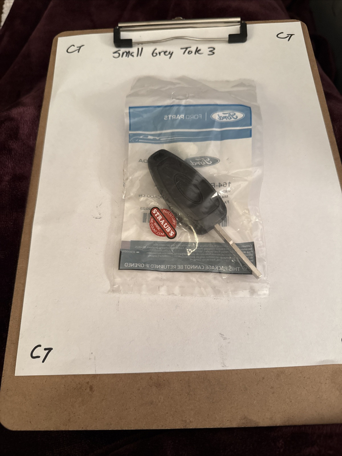 NEW OEM Ford Transponder Ignition Key Blank 164-R8239 Ford Transit 2020-2023 - Image 3