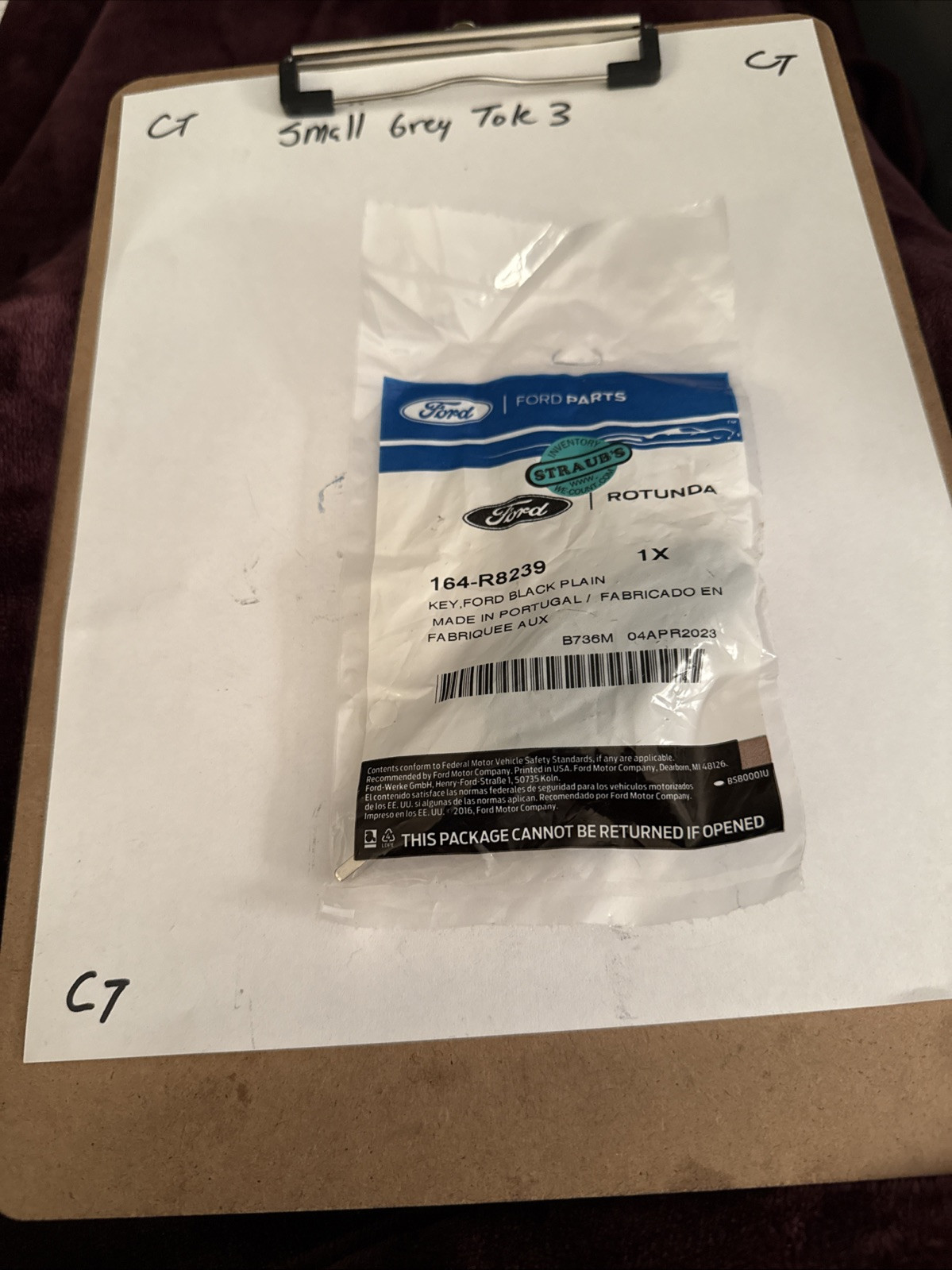 NEW OEM Ford Transponder Ignition Key Blank 164-R8239 Ford Transit 2020-2023